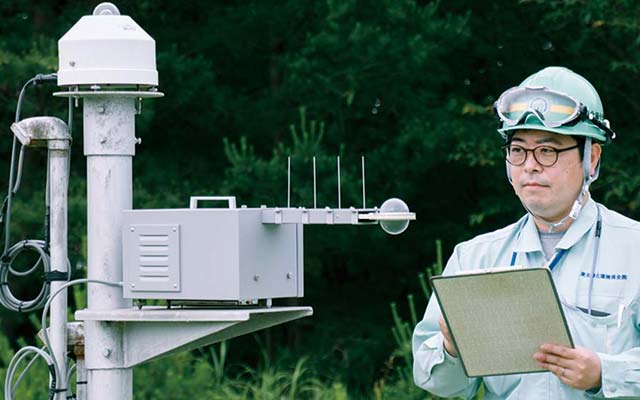 気象観測設備点検