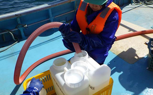 海水サンプリング